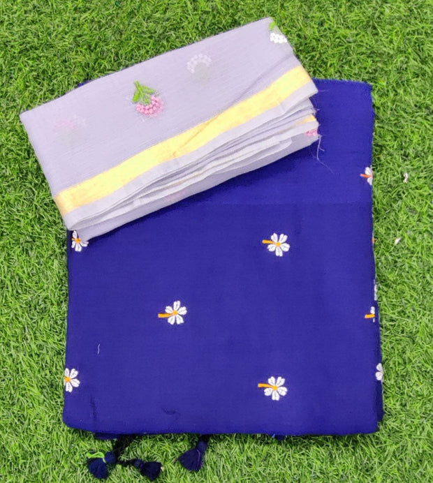 Robin Blue Floral Cotton 11 D5-4E