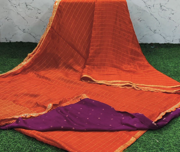 Orange Pure Georgette 17 G5-8