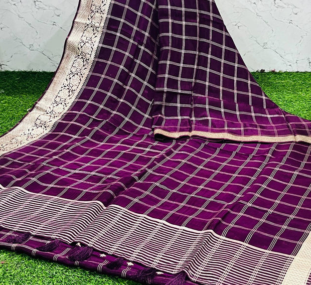 Burgundy Mona Georgette 11 D5-4