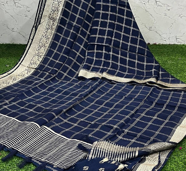 Blue Mona Georgette 11 D5-2