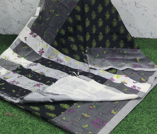 Black Mangalgiri Pattu 12 D5-5