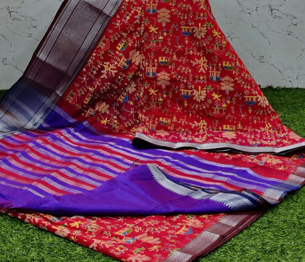 Red Mangalgiri Pattu 12 D5-13