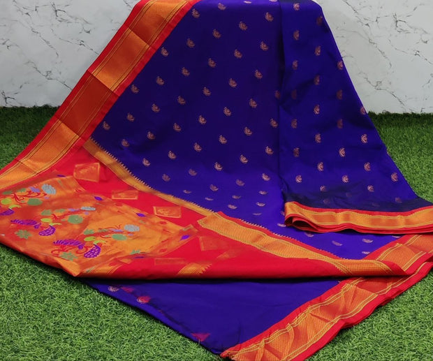 Blue Narayanpet Paithani 18 G5-2