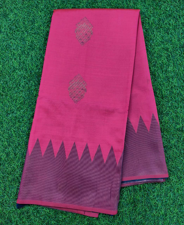 Tomato Pink Mashru Pattu 14 D5-4E
