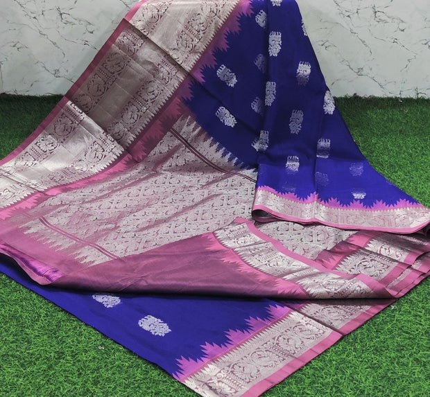 Dark Blue Venkatgiri Pattu 14 D5-5
