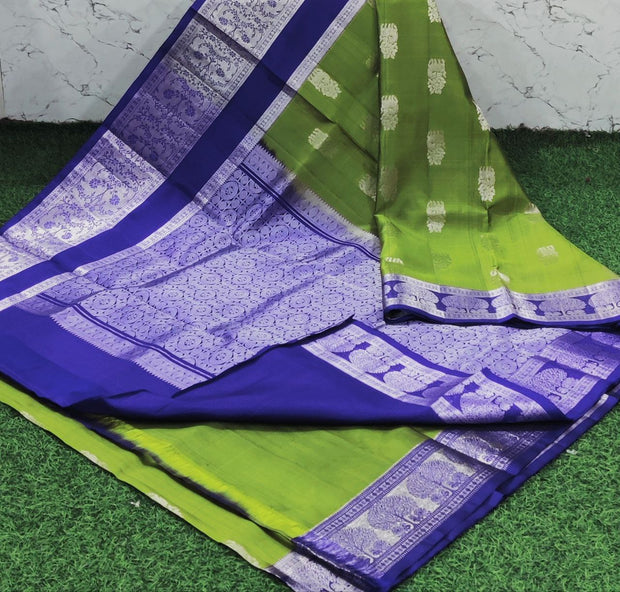 Green Venkatgiri Pattu 14 D5-4