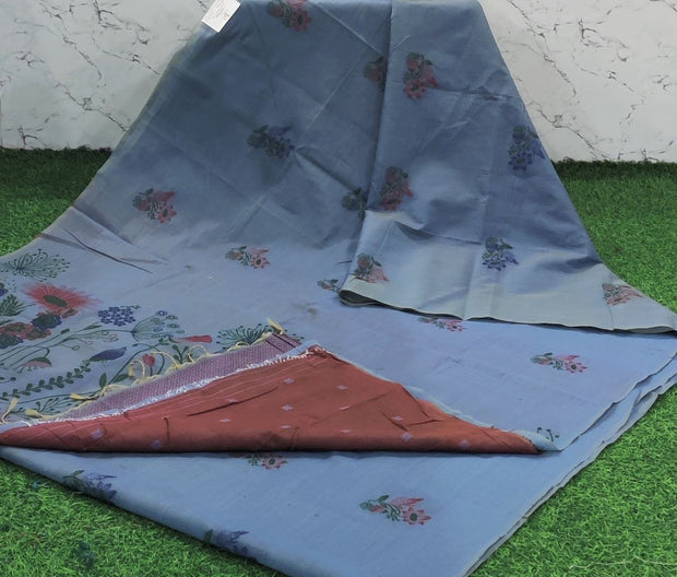Grey Handloom Jamdani 19 G5-8