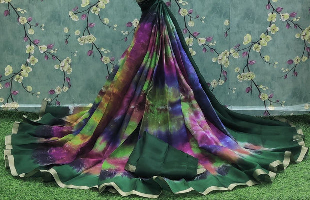 Green Khadi Georgette 23JAN5