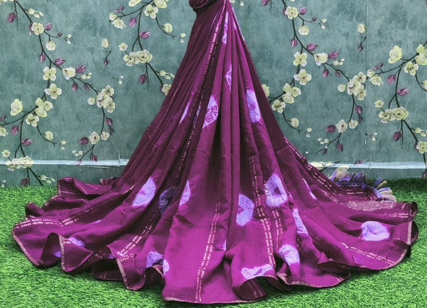 Burgundy Crush Georgette 28JAN12