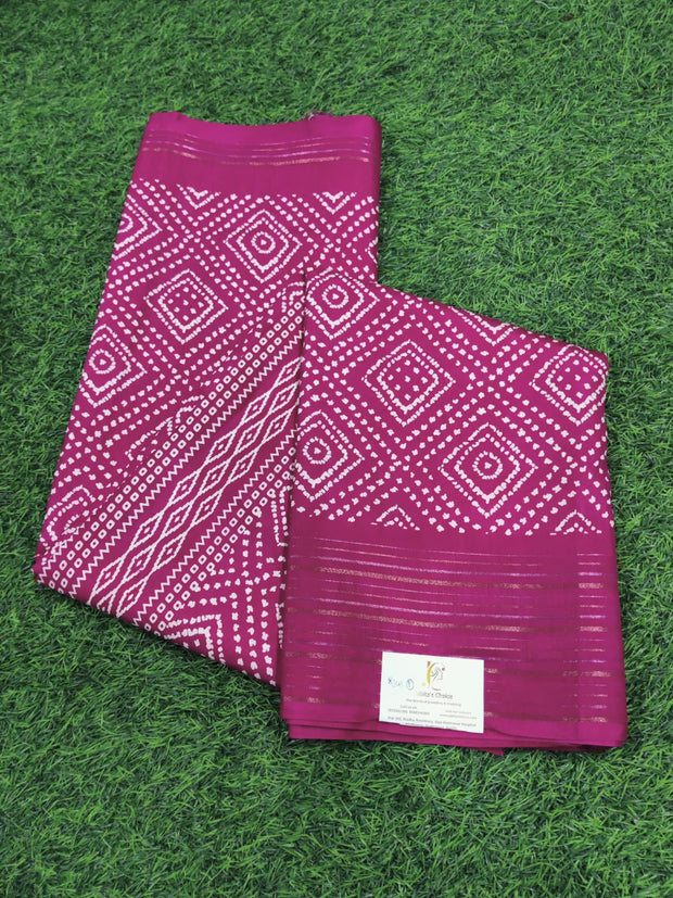 Rani Pink Tussar Silk 8JUL1E