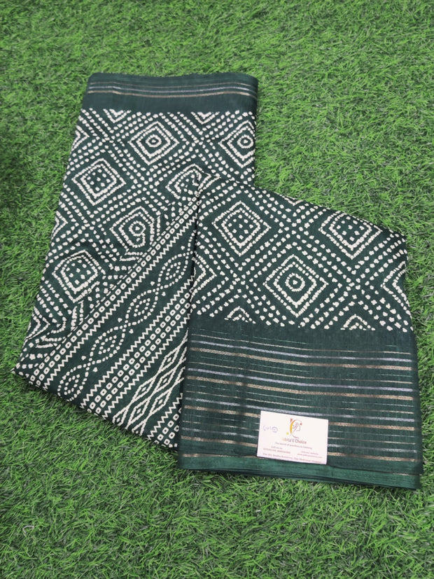 Green Tussar Silk 8JUL2E
