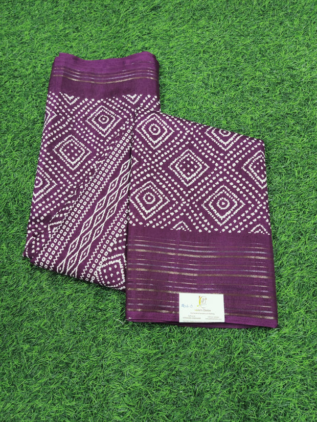 Purple Tussar Silk 8JUL6E