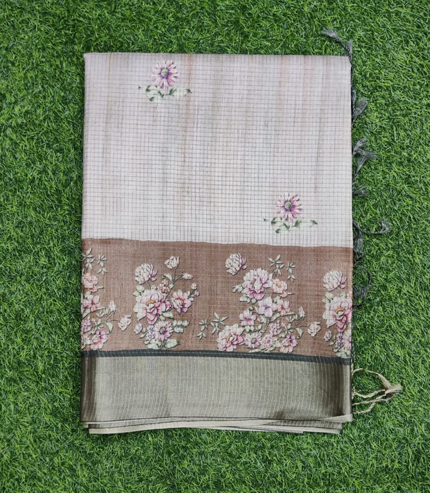 Grey Tussar Silk 5AUG7E