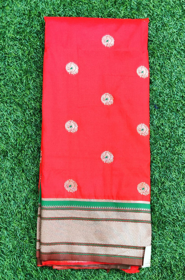 Red Katan Banarasi 6AUG13E