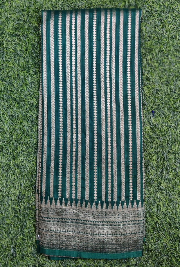 Bottle Green Katan Banarasi 6AUG6E