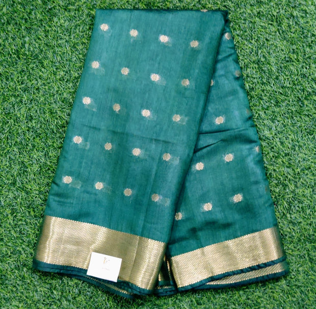 Bottle Green Mangalagiri Handloom 8AUG4E