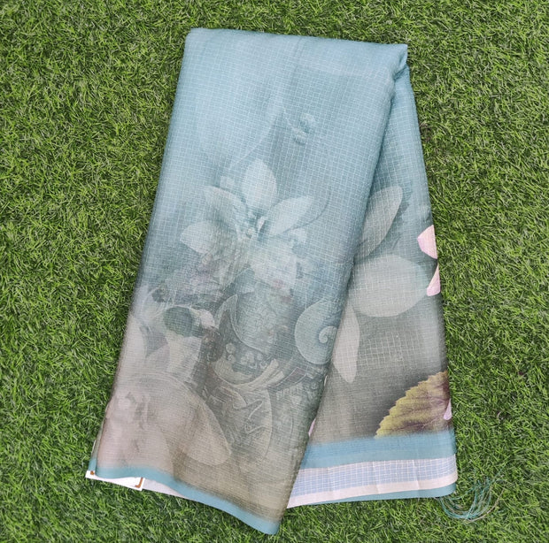 Lux Green Tussar Silk 8AUG8E