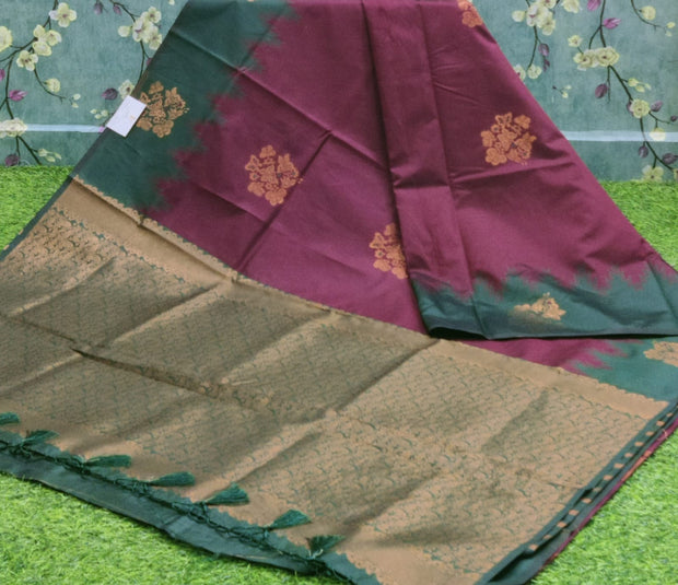 Maroon Mulberry Silk 8 I4-10