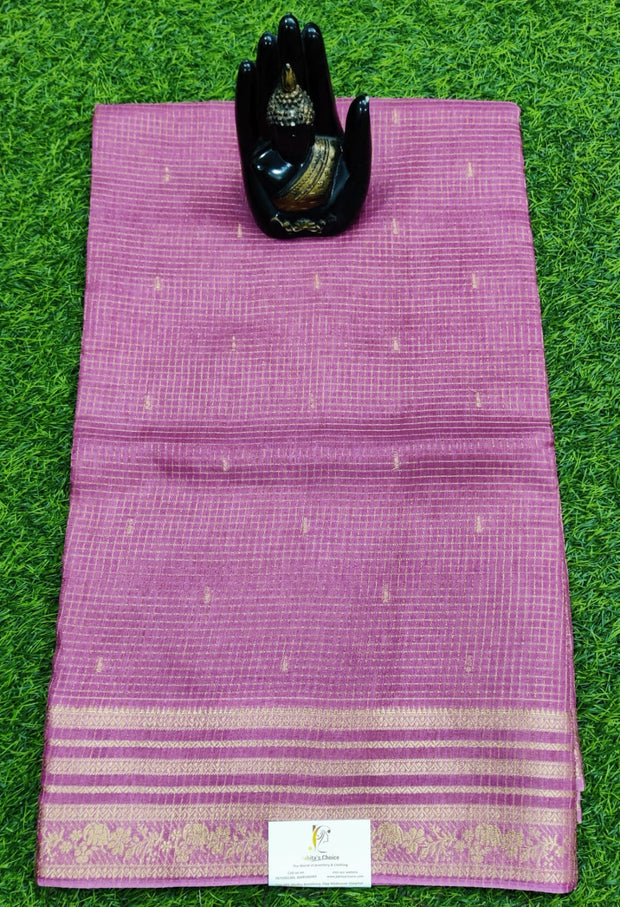 Onion Pink Georgette Banaras 16 I4-4