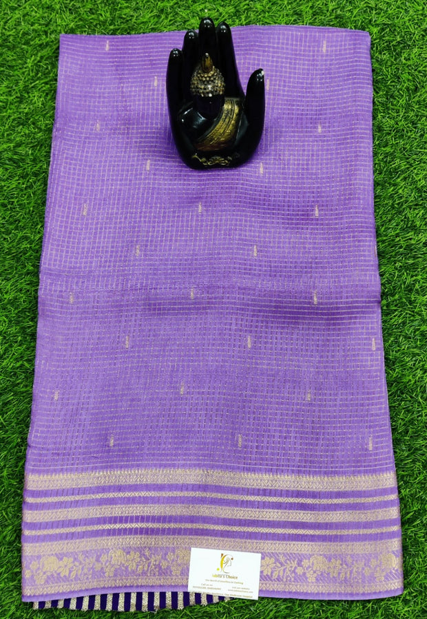 Lavender Georgette Banaras 16 I4-3