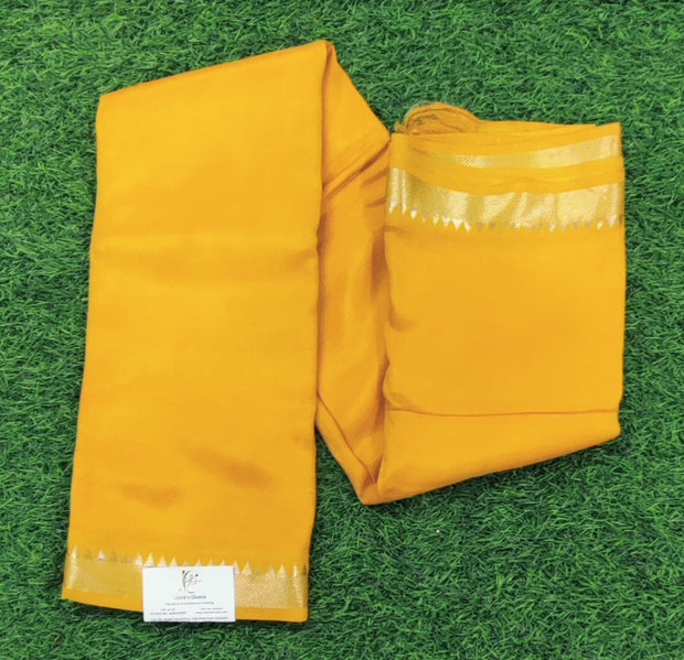 Mango Yellow Georgette Embroidery 31 A5-5