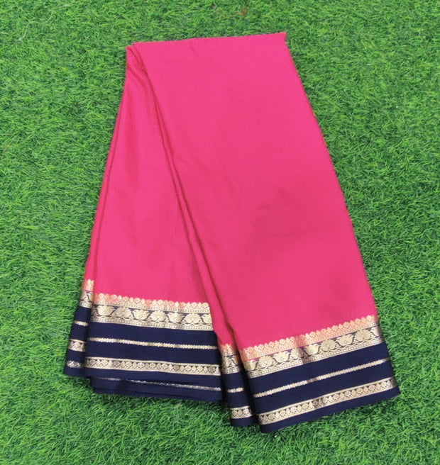 Tomato Pink Mysore Crepe 10 B5-1