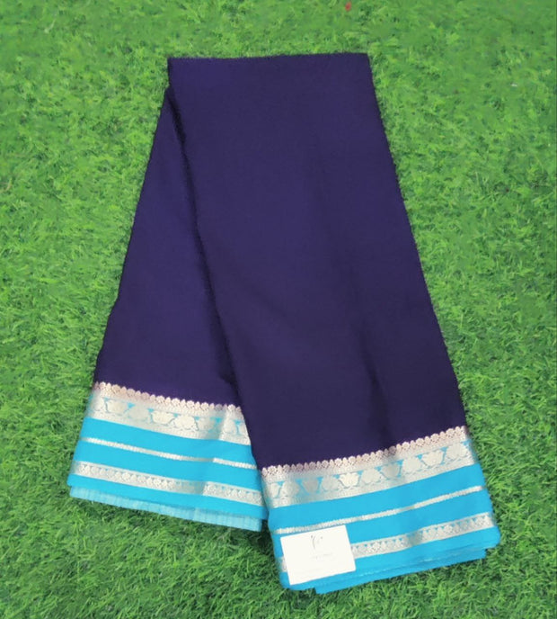 Blue Mysore Crepe 10 B5-2