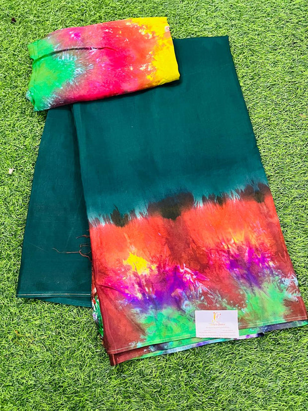 Bottle Green Soft Silk 16 B5-6