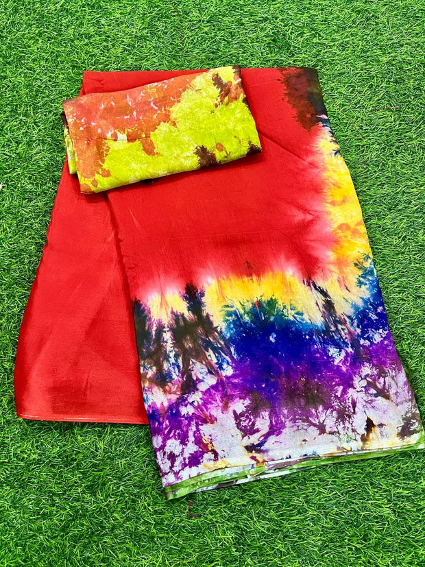 Red Soft Silk 16 B5-8