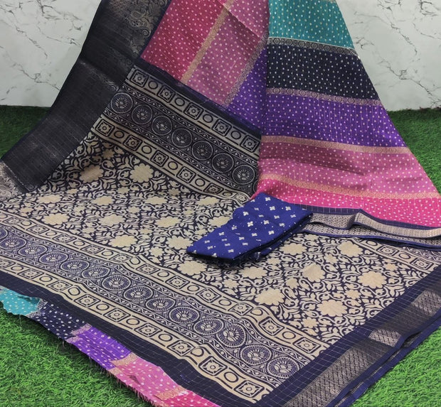 Blue Rainbow Silk 17 B5-7