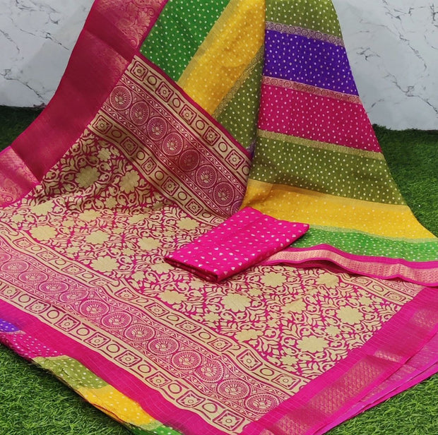 Rani Pink Rainbow Silk 17 B5-11