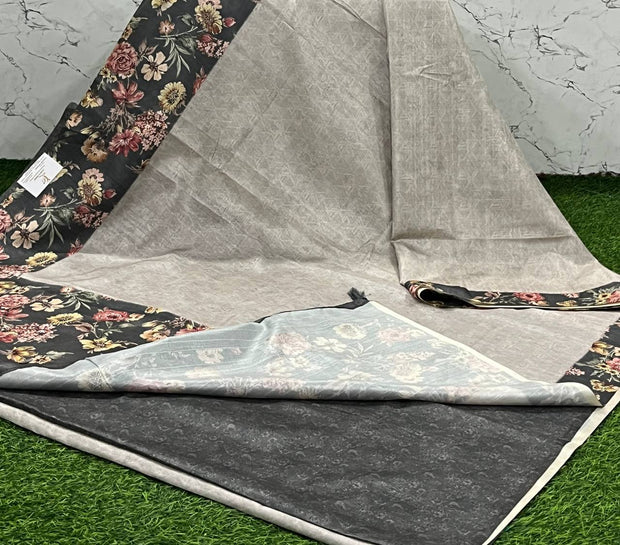 Light Grey Bagalpur Tussar 18 B5-7