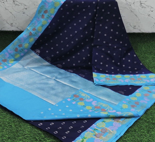 Blue Warm Bananas Georgette 25 B-2