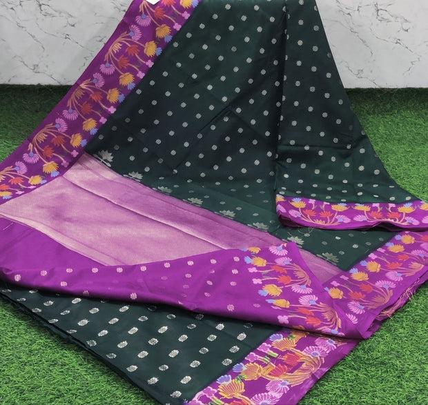 Green Warm Bananas Georgette 25 B-3