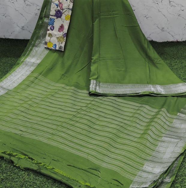 Green Mysore Crepe 27 B5-3