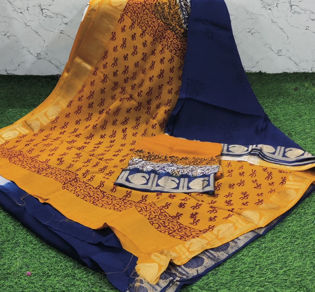 Blue Kadhi Georgette 2 C5-5