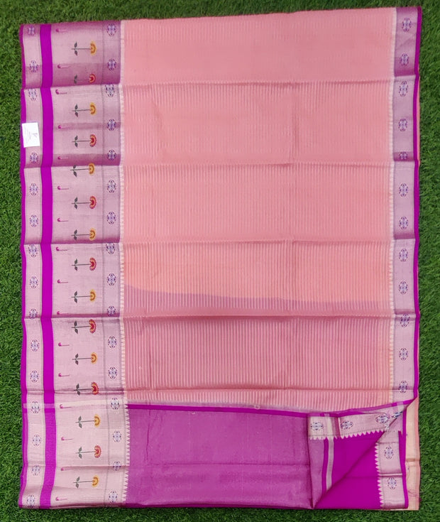 Peach Arani Silk 28AP3