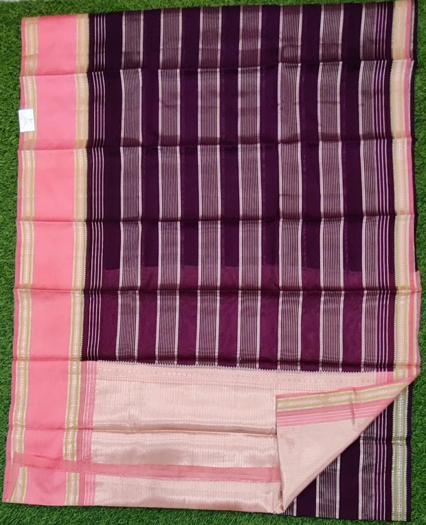 Burgundy Georgette Banarasi 22May5