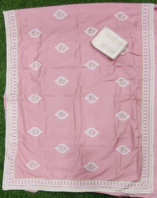 Pink Tussar Silk 3June2