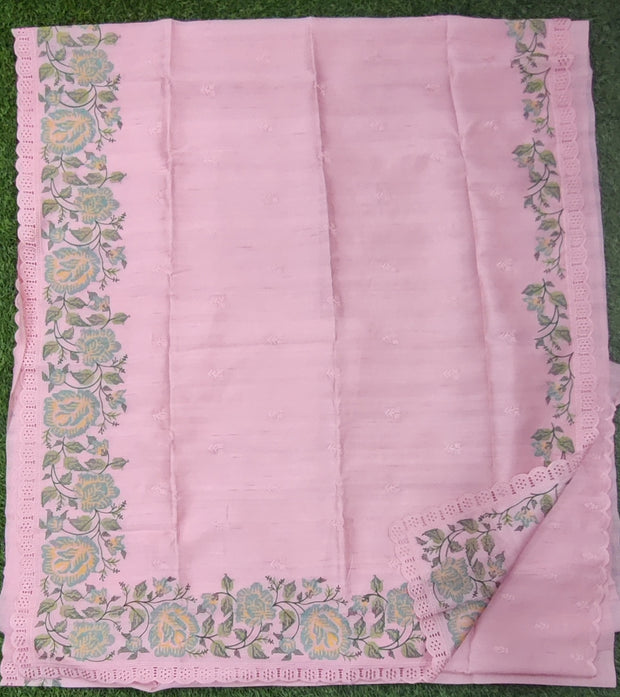 Peach Tussar Silk 7June3