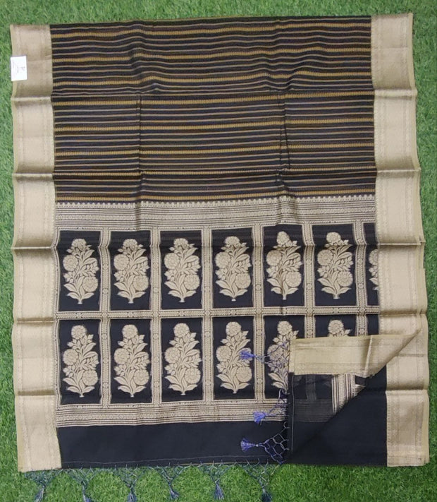 Black Pure Chanderi 7June8