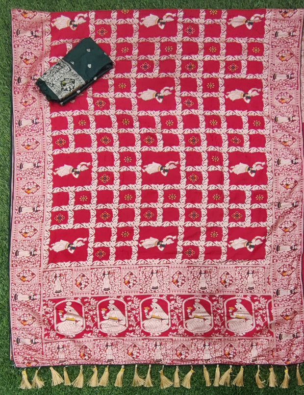 Red Dola Georgette 9June2