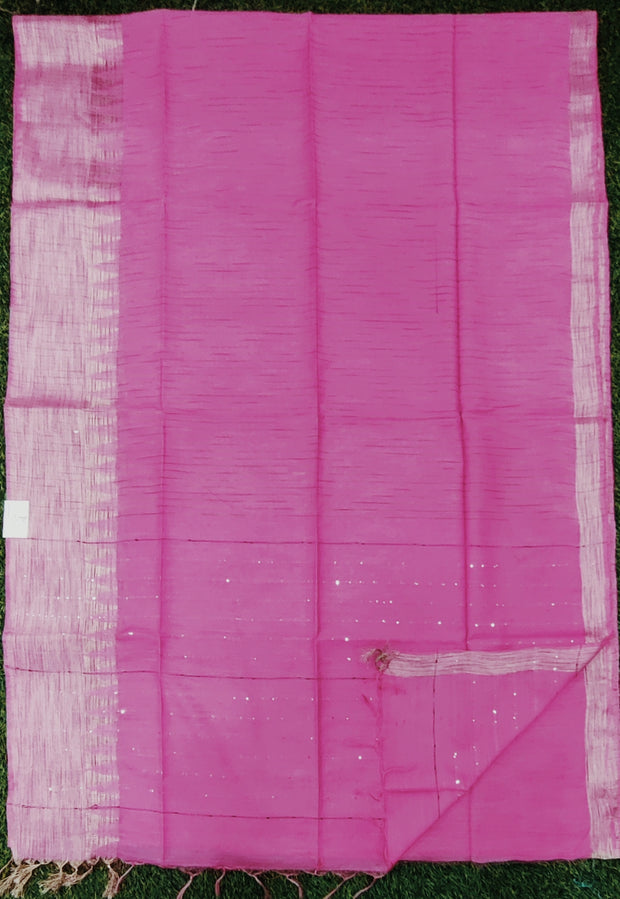 Pink Tussar Voile 30June10