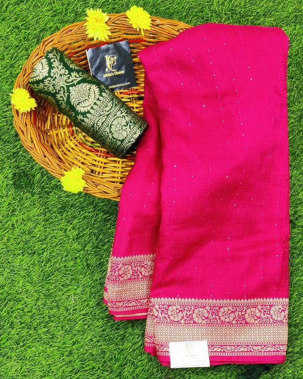 Pink Tussar Georgette 3July7