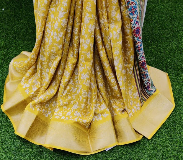 Lemon Yellow Kalamkari 17July15