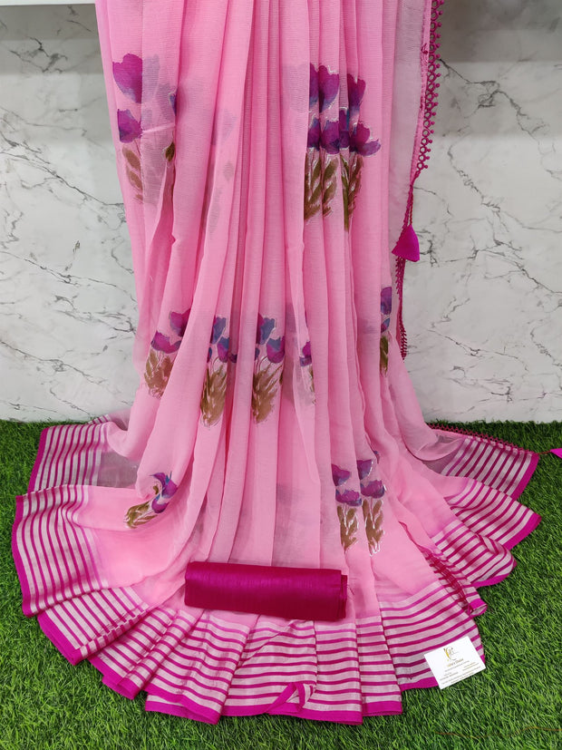 Pink Shiffon Georgette 21July12