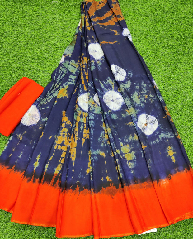 Blue Crepe Georgette 24July2