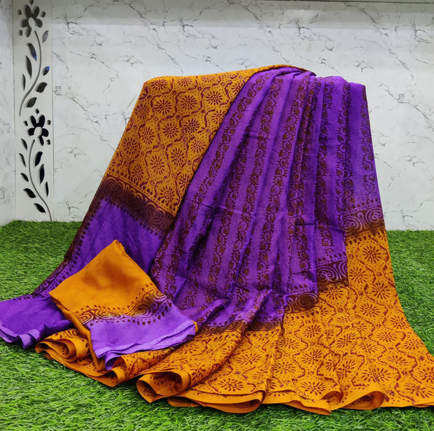 Purple Jute Georgette 24July4