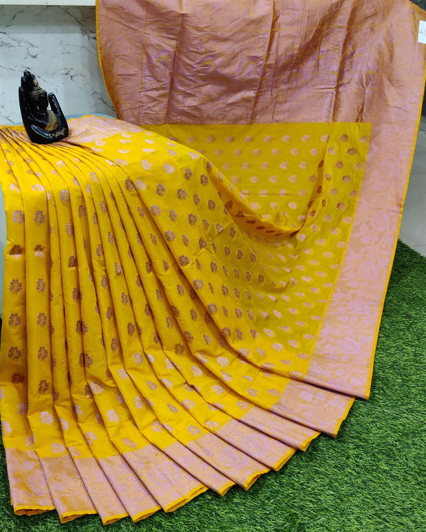 Yellow Tussar Silk 11AUG7