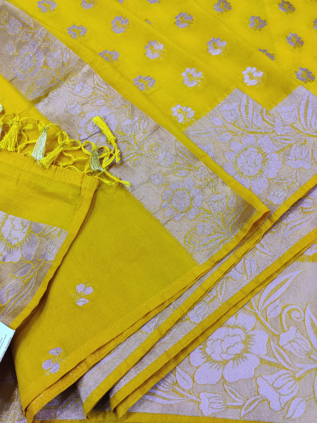 Yellow Tussar Silk 11AUG7